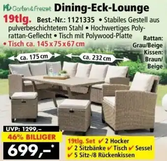 Norma Garten & Freizet Dining-Eck-Lounge 19tlg. Angebot