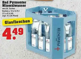 trinkgut Bad Pyrmonter Mineralwasser Angebot