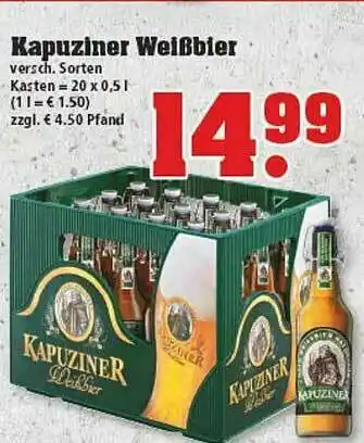 trinkgut Kapuziner Weißbier Angebot