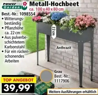 Norma Powertec Garden Metall-Hochbeet Angebot