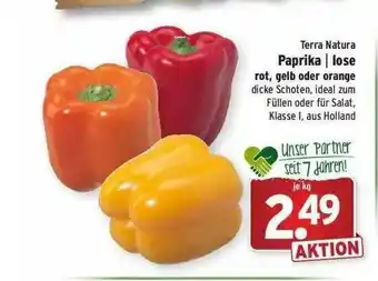 Wasgau Terra Natura Paprika L Lose Rot, Gelb Oder Orange Angebot