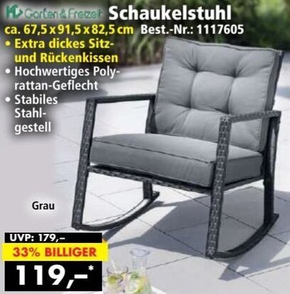 Norma Garten & Freizeit Schaukelstuhl Angebot