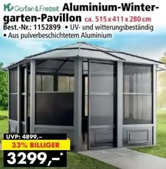 Norma Garten & Freizeit Aluminium-Wintergarten-Pavillon Angebot