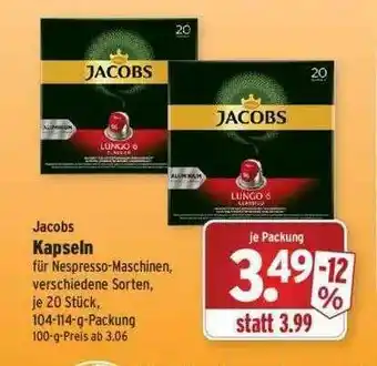 Wasgau Jacobs Kapseln Angebot