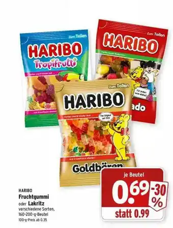 Wasgau Haribo Fruchtgummi Oder Lakritz Angebot