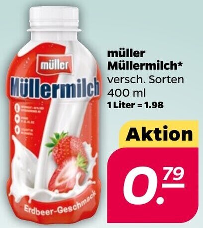 NETTO müller Müllermilch 400 ml Angebot