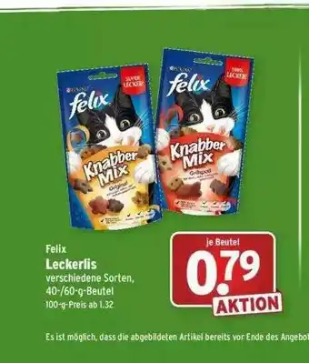 Wasgau Felix Leckerlis Angebot