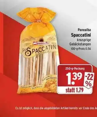 Wasgau Panealba Spaccatini Angebot