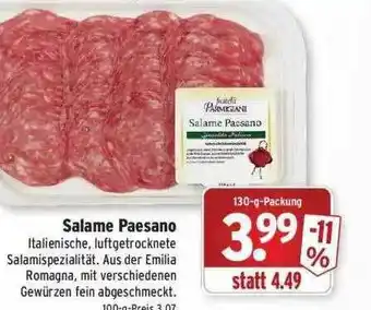 Wasgau Salame Paesano Angebot