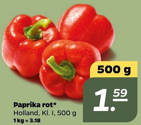 NETTO Paprika rot 500 g Angebot