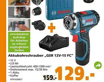 Globus Baumarkt Akkubohrschrauber Gsr 12v-15 Fc Bosch Angebot