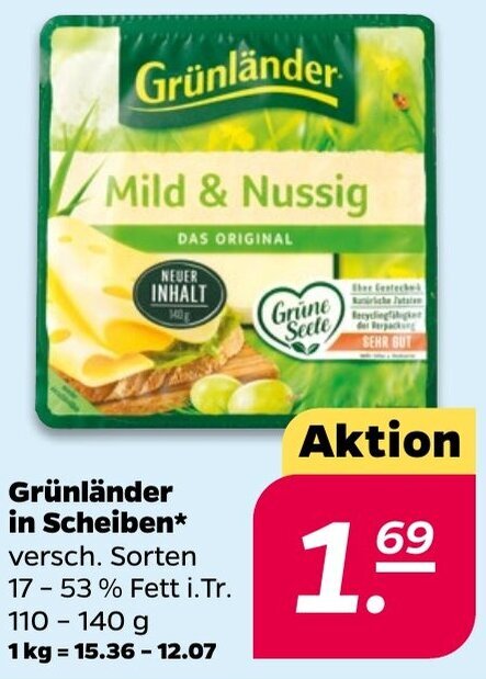 NETTO Grünländer in Scheiben 110-140 g Angebot