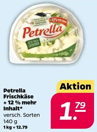 NETTO Petrella Frischkäse +12 % mehr Inhalt 140 g Angebot