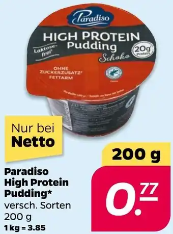 NETTO Paradiso High Protein Pudding 200 g Angebot