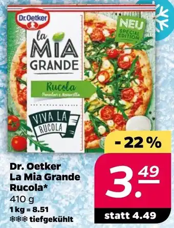 NETTO Dr. Oetker La Mia Grande Rucola* 410 g Angebot