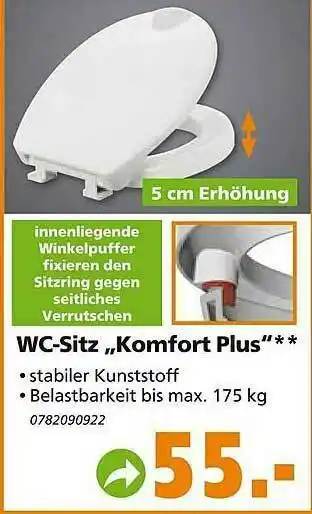 Globus Baumarkt Wc-sitz „komfort Plus” Angebot