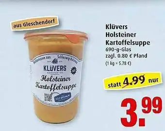 Markant Klüvers Holsteiner Kartoffelsuppe Angebot