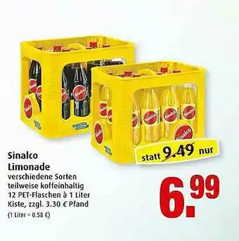 Markant Sinalco Limonade Angebot