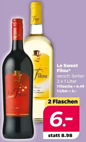 NETTO Le Sweet Filou 2 x 1 Liter Angebot