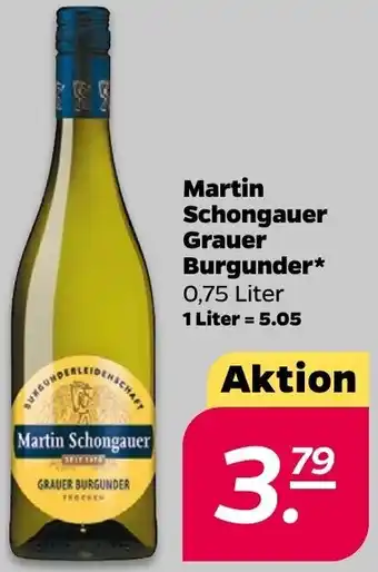 NETTO Martin Schongauer Grauer Burgunder 0,75 Liter Angebot