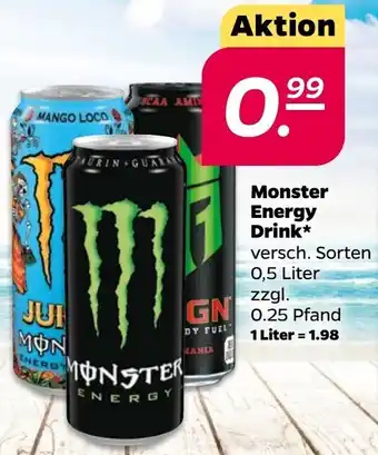 NETTO Monster Energy Drink 0,5 Liter Angebot