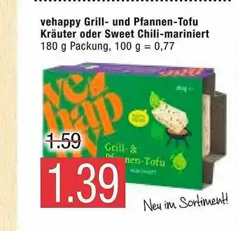 Marktkauf Vehappy Grill Und Pfannen-tofu Kräuter Oder Sweet Chili Mariniert Angebot