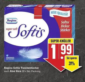 Scheck-in-Center Regina Softis Taschentücher auch Aloe Vera Angebot