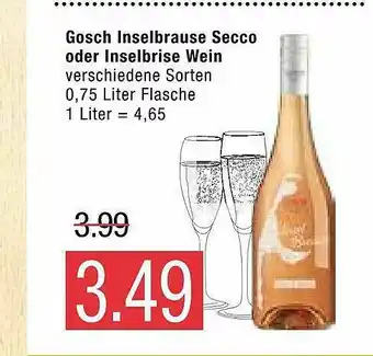 Marktkauf Gosch Inselbrause Secco Oder Inselbrise Wein Angebot