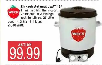 Marktkauf Einkoch Automat „wat 15” Angebot