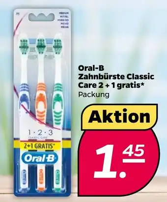 NETTO Oral-B Zahnbürste Classic Care 2 + 1 gratis Angebot