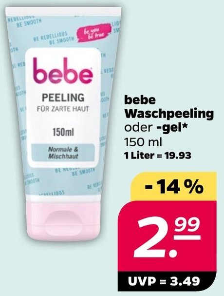 NETTO bebe Waschpeeling oder -gel 150 ml Angebot