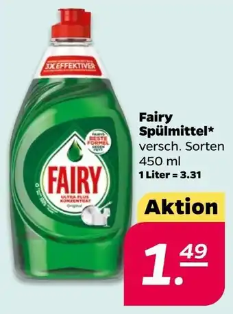 NETTO Fairy Spülmittel 450 ml Angebot