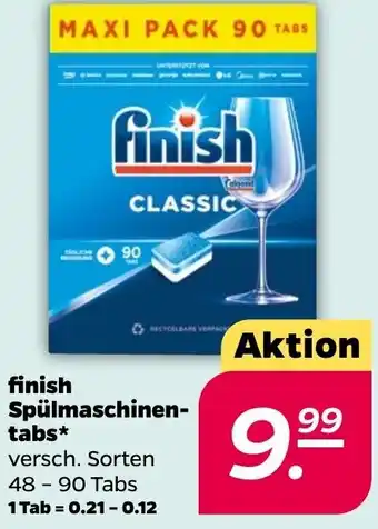 NETTO finish Spülmaschinentabs 48-90 Tabs Angebot