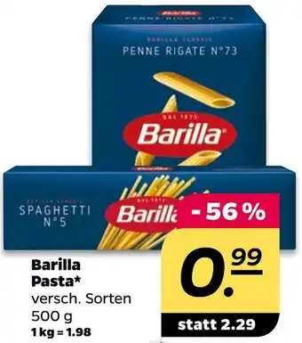 NETTO Barilla Pasta 500 g Angebot