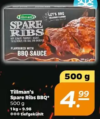 NETTO Tillman's Spare Ribs BBQ 500 g Angebot