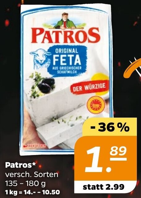 NETTO Patros 135 - 180 g Angebot