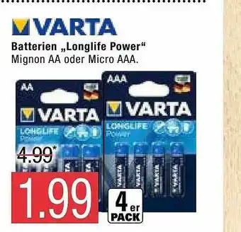 Marktkauf Varta Batterien „longlife Power” Angebot