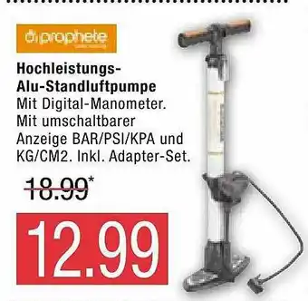 Marktkauf Prophete Hochleistungs Alu-standluftpumpe Angebot