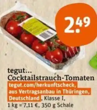 tegut tegut... Cocktailstrauch-Tomaten 350 g Schale Angebot