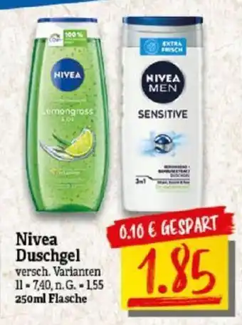 NP Discount Nivea Duschgel 250ml Angebot