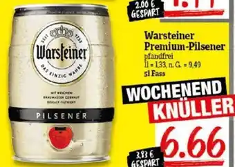 NP Discount Warsteiner Premium-Pilsener 5L Fass Angebot