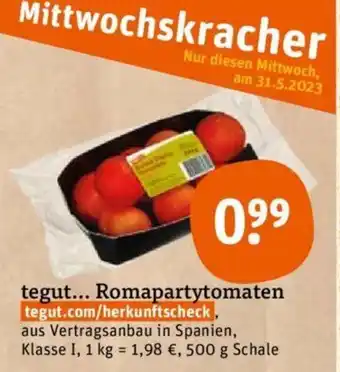 tegut tegut... Romapartytomaten 500 g Schale Angebot