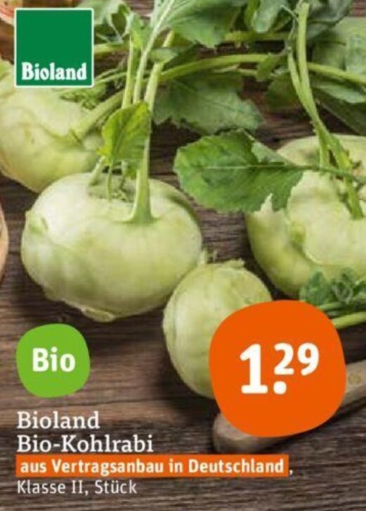 tegut Bioland Bio-Kohlrabi Angebot