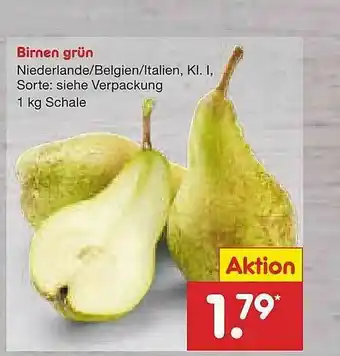 Netto Marken-Discount Birnen Grün Angebot