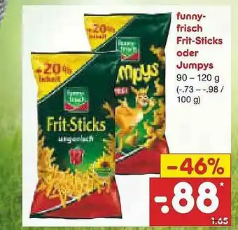 Netto Marken-Discount Funnyfrisch Frit-sticks Oder Jumpys Angebot