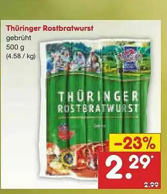 Netto Marken-Discount Thüringer Rostbratwurst Angebot