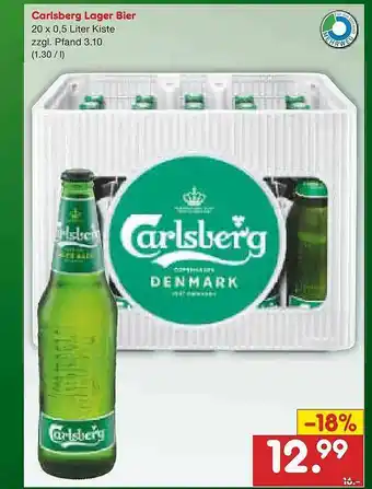 Netto Marken-Discount Carlsberg Lager Bier Angebot