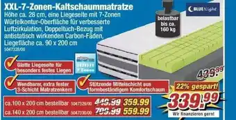 Poco Xxl-7-zonen Kaltschaummatratze Angebot