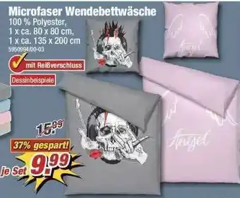 Poco Microfaser Wendebettwäsche Angebot