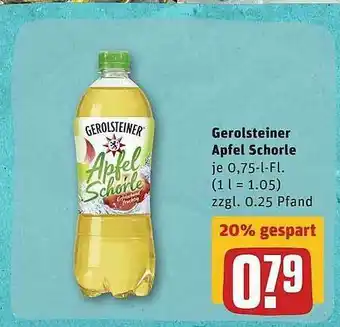 REWE Gerolsteiner Apfel Schorle Angebot